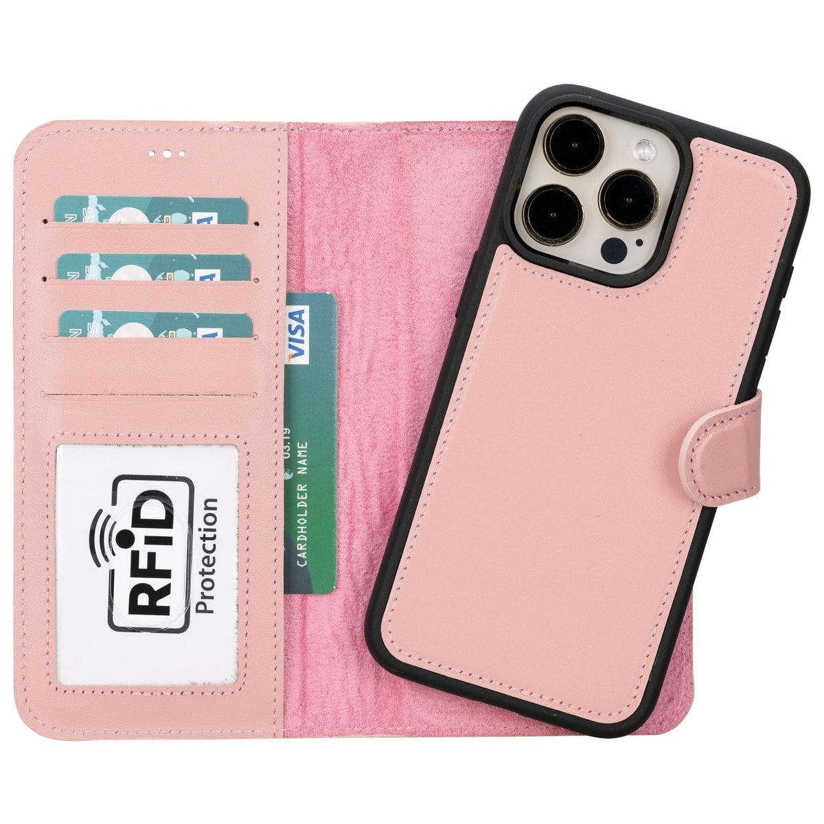 Cannes iPhone 15 Pro (6.1") Leather Wallet Case