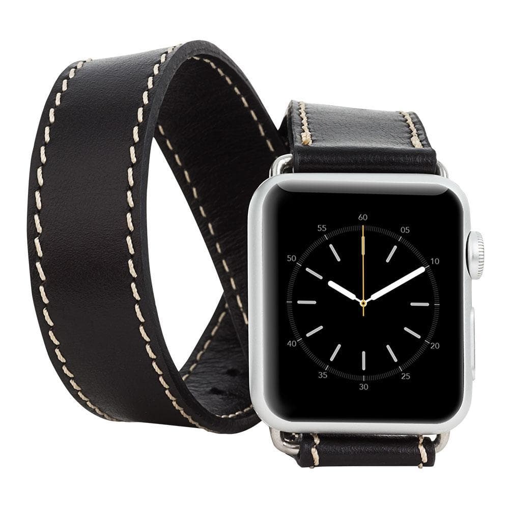 Mine Double Tour Leather Apple Watch Band