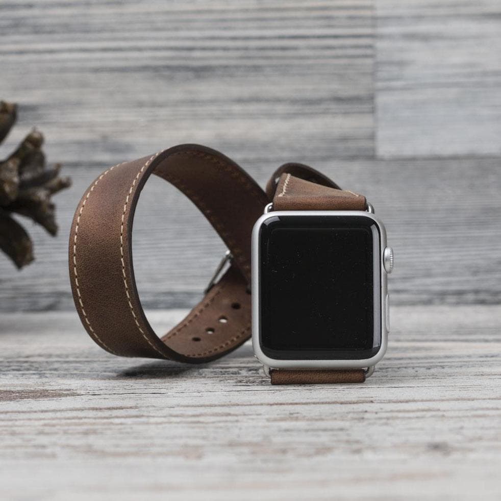 Mine Double Tour Leather Apple Watch Band