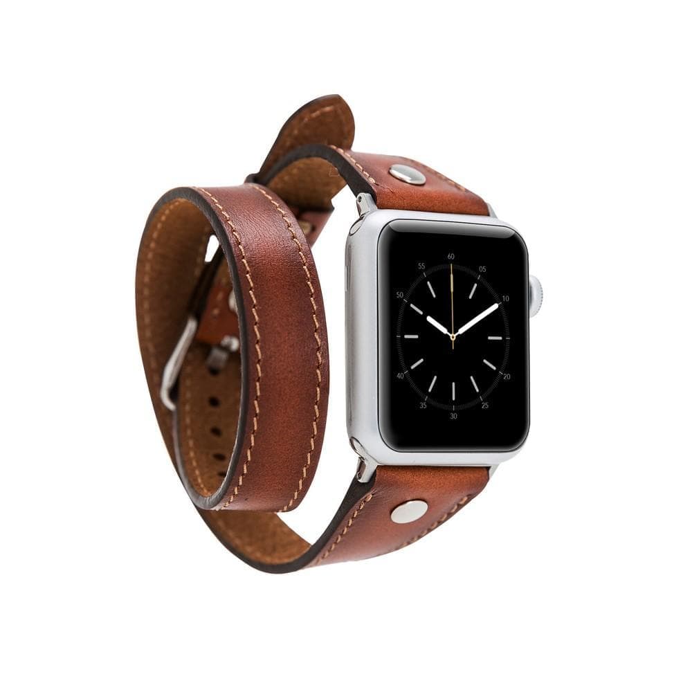 Orion Double Tour Leather Apple Watch Band