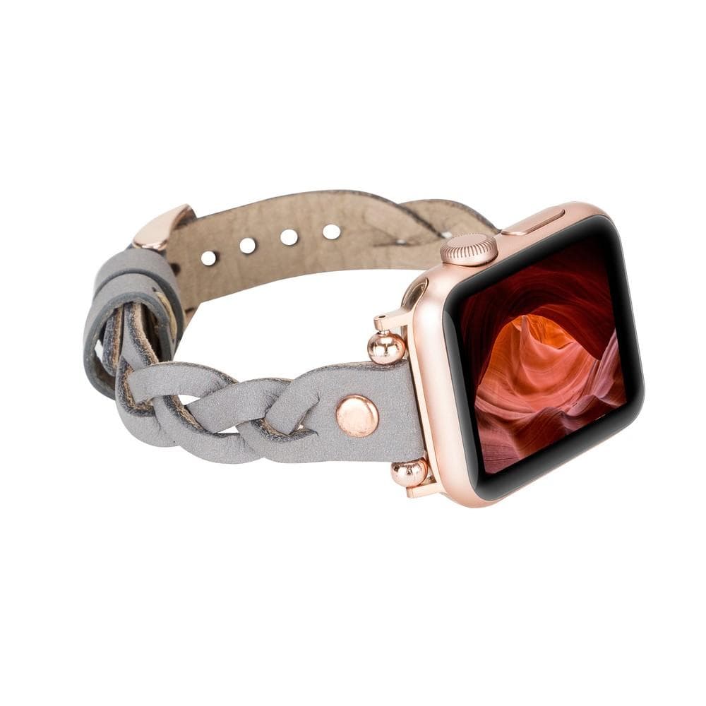 Wanda Geflochtenes Lederarmband für Apple Watch