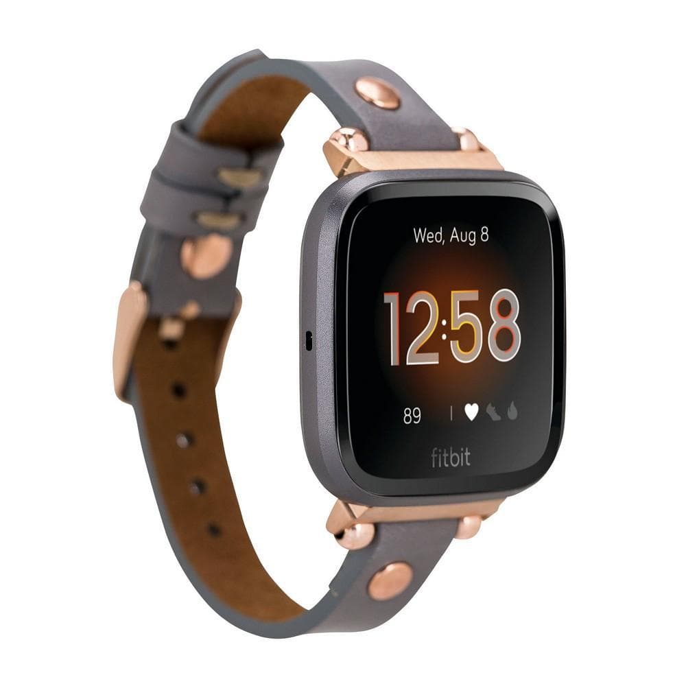 Ferro Echtlederarmband für die Apple Watch mit Gold Trok