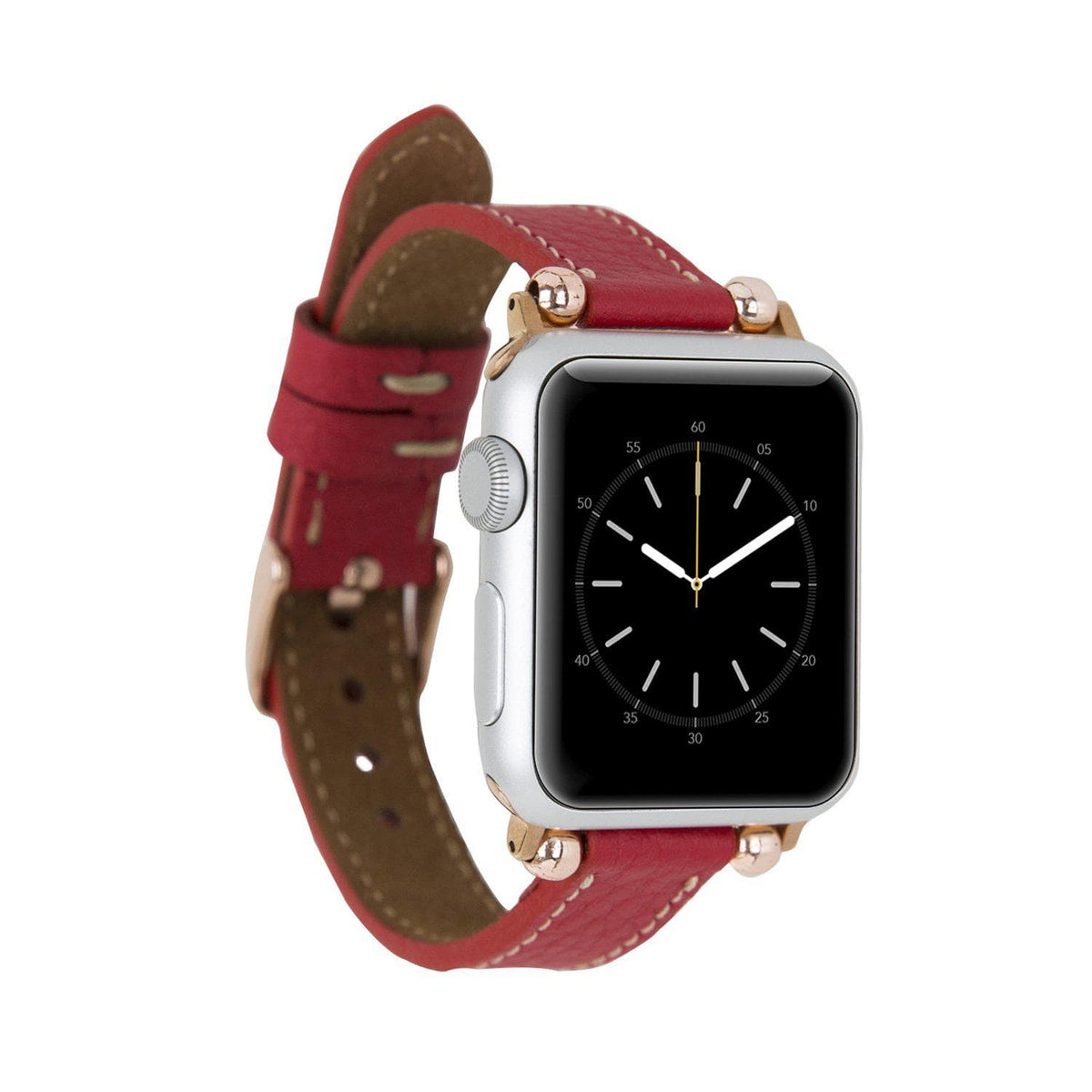 Seamy Apple Watch-Armband aus echtem Leder