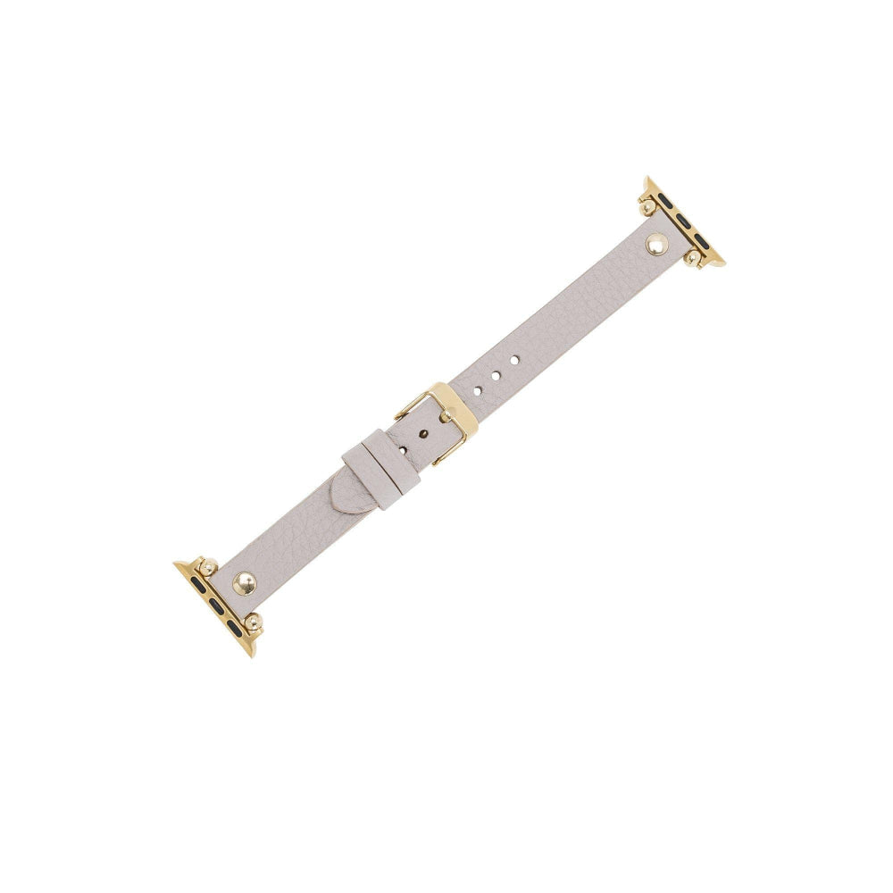 Premium Fitbit replacement band in genuine leather with multiple buckle colors