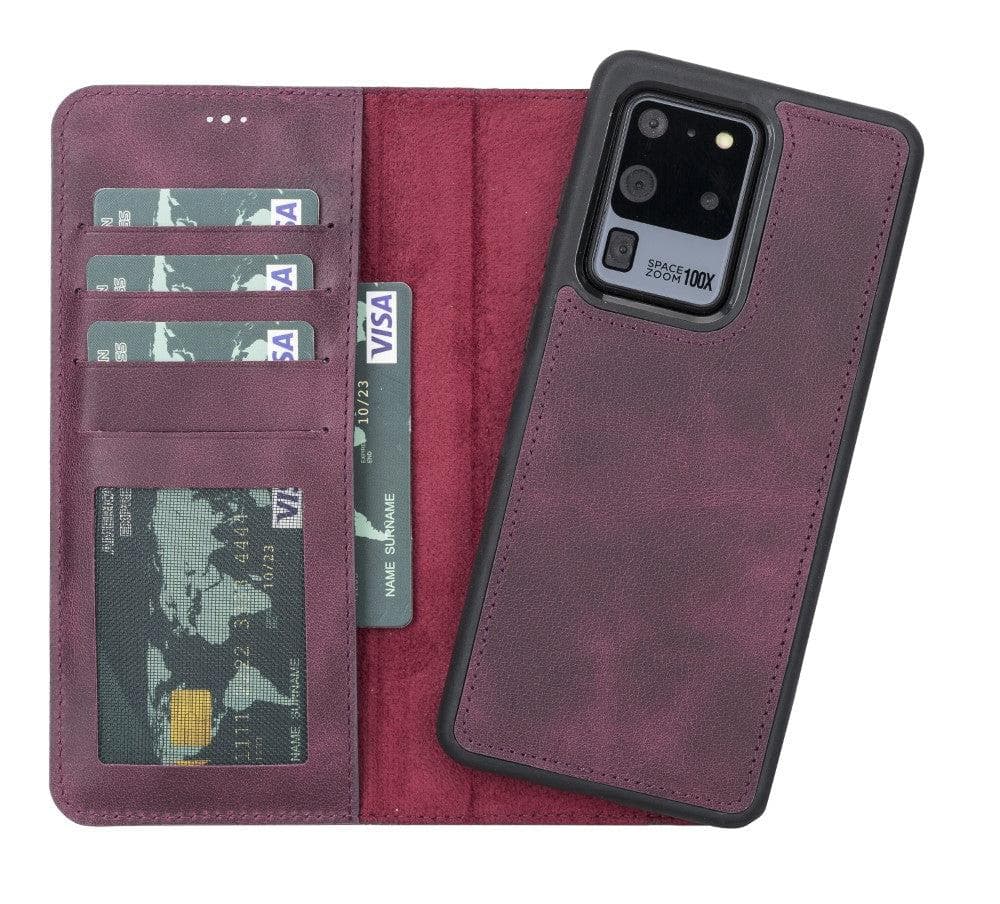 Étui portefeuille en cuir Monaco pour Samsung Galaxy S20