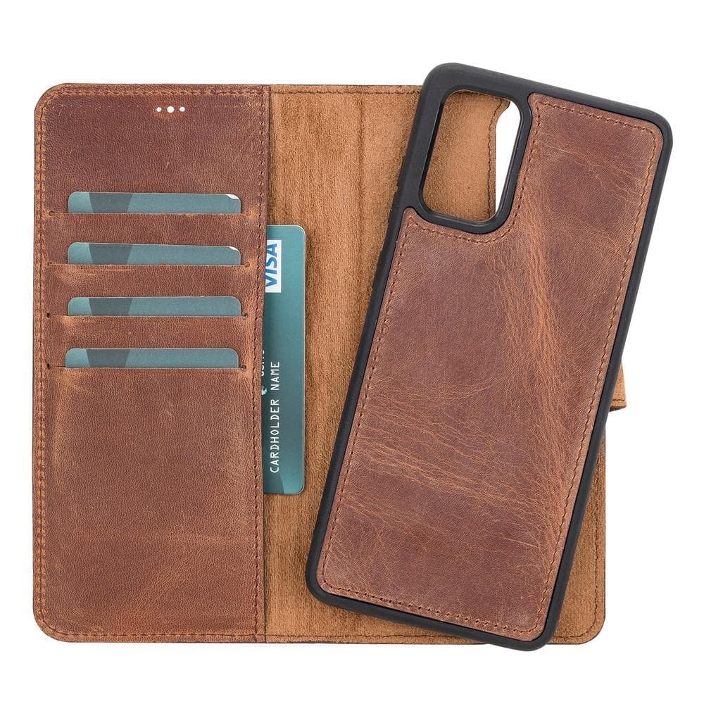 Étui portefeuille en cuir Monaco pour Samsung Galaxy S20