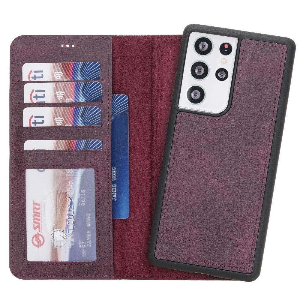 Monaco Samsung Galaxy S21 Ultra (6.9") Leather Wallet Case