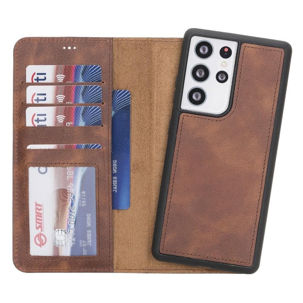 Monaco Samsung Galaxy S21 (6.2") Leather Wallet Case