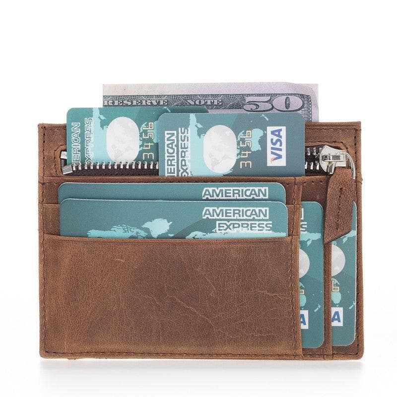 Leather Zip Card Holder