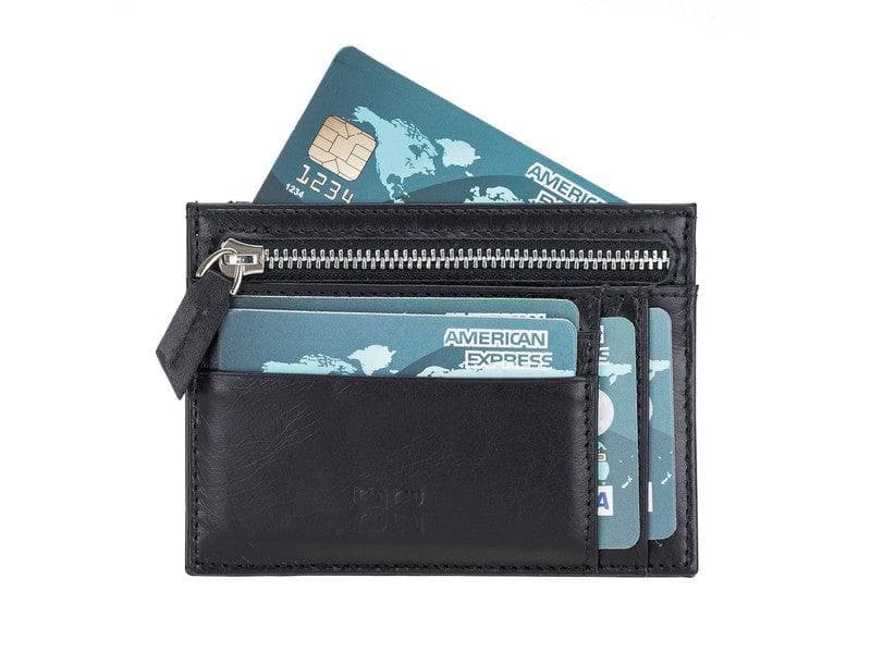 Leather Zip Card Holder
