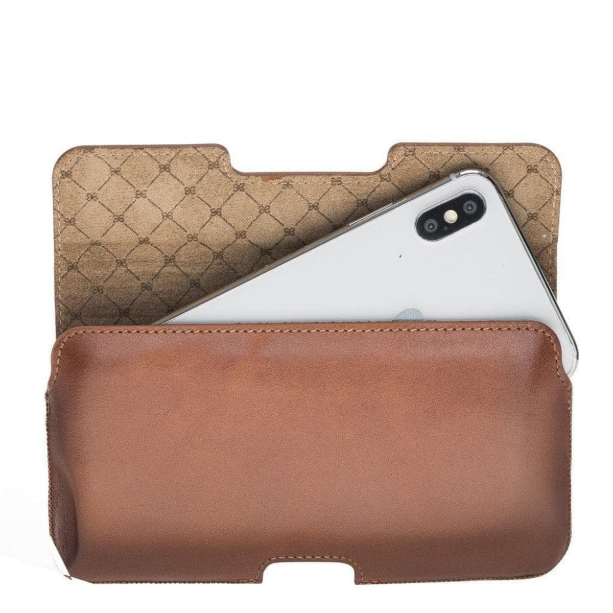 Aslant Genuine Leather Belt Attachable Universal Phone Case