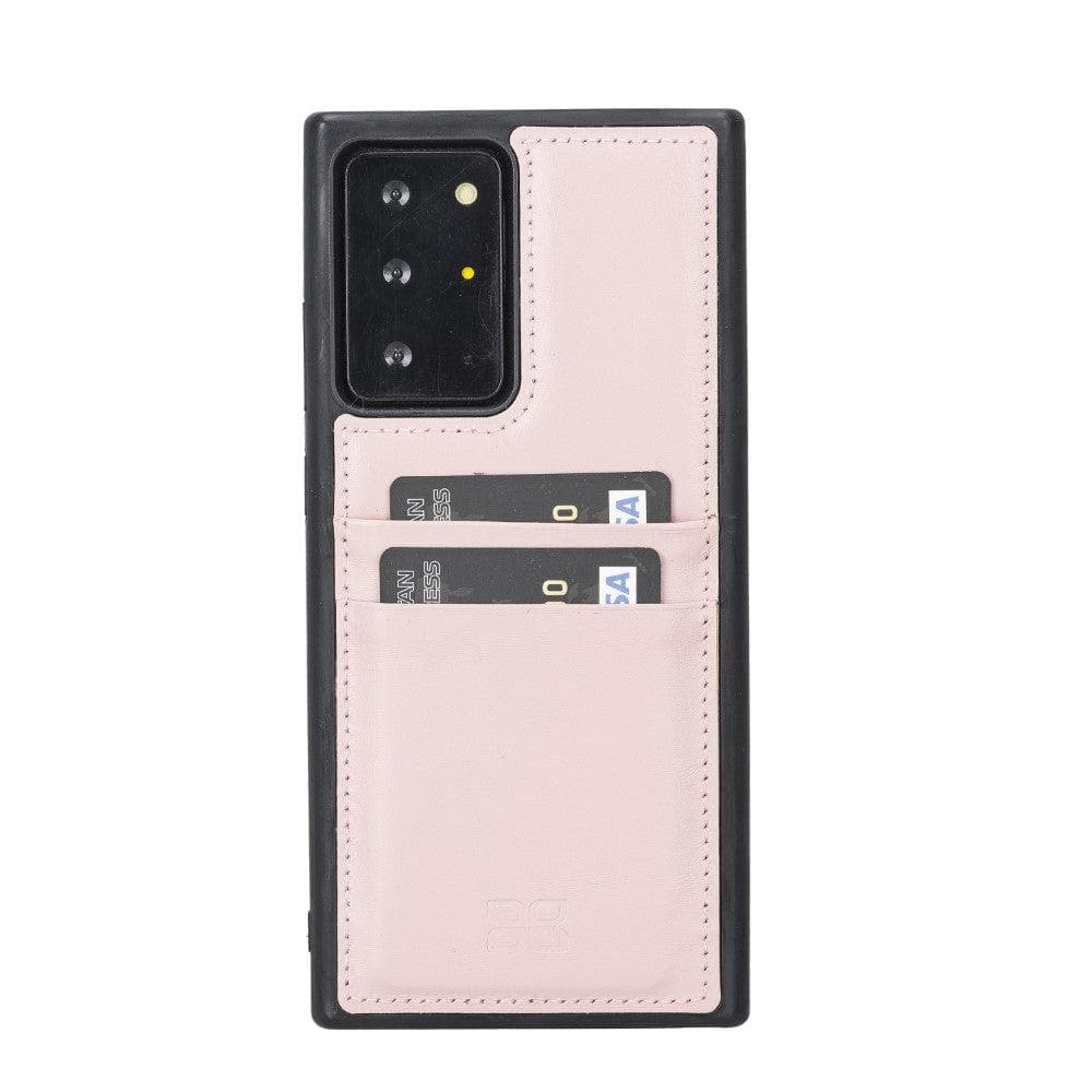 Samsung Galaxy Note 20 Series  Genuine Leather Back Cover With Card Holder