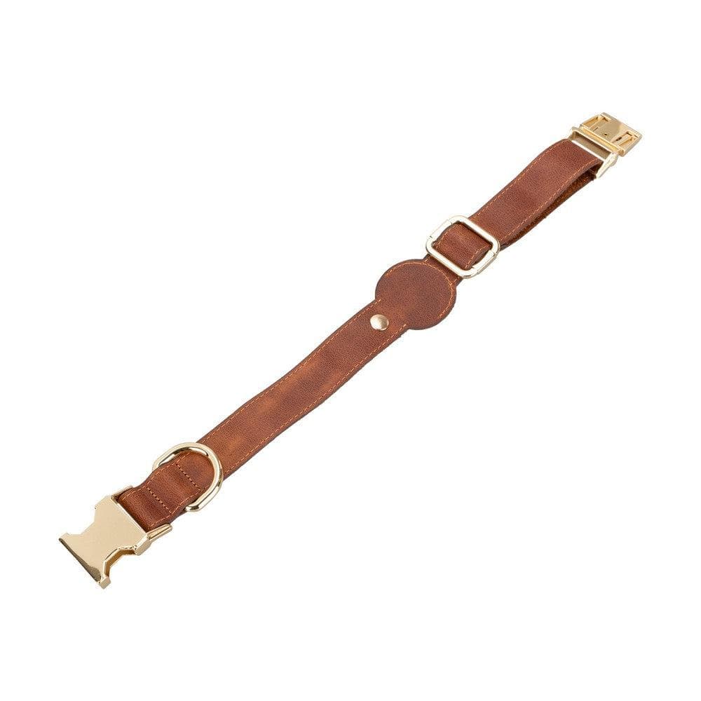 Scooby Genuine Leather Dog AirCollar with AirTag Slot