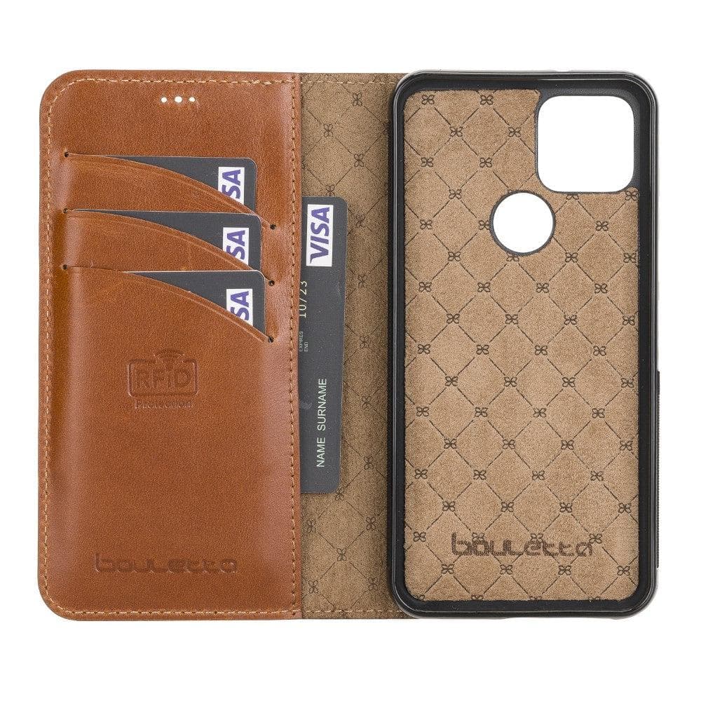 Monaco Google Pixel 5 Leather Wallet Case