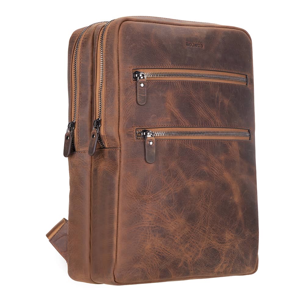 Hidden Castle Leather Laptop Backpacks for Women and Men