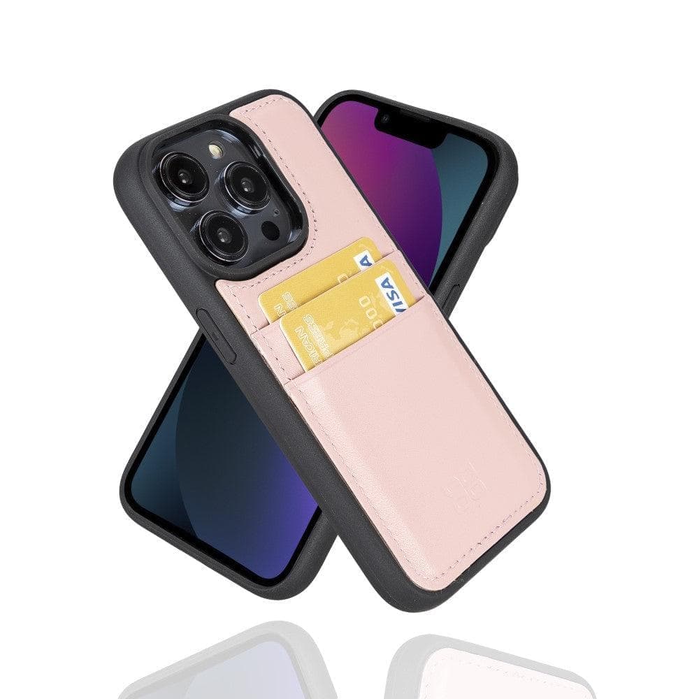 Étui arrière en cuir à clipser Felix pour iPhone 15 Pro Max (6.7") avec porte-cartes