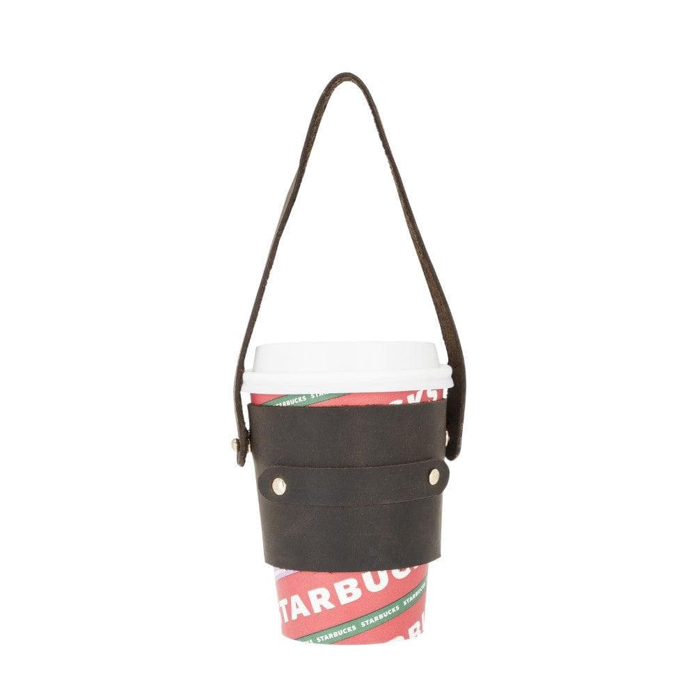 Genuine Leather Coffee Cup Case
