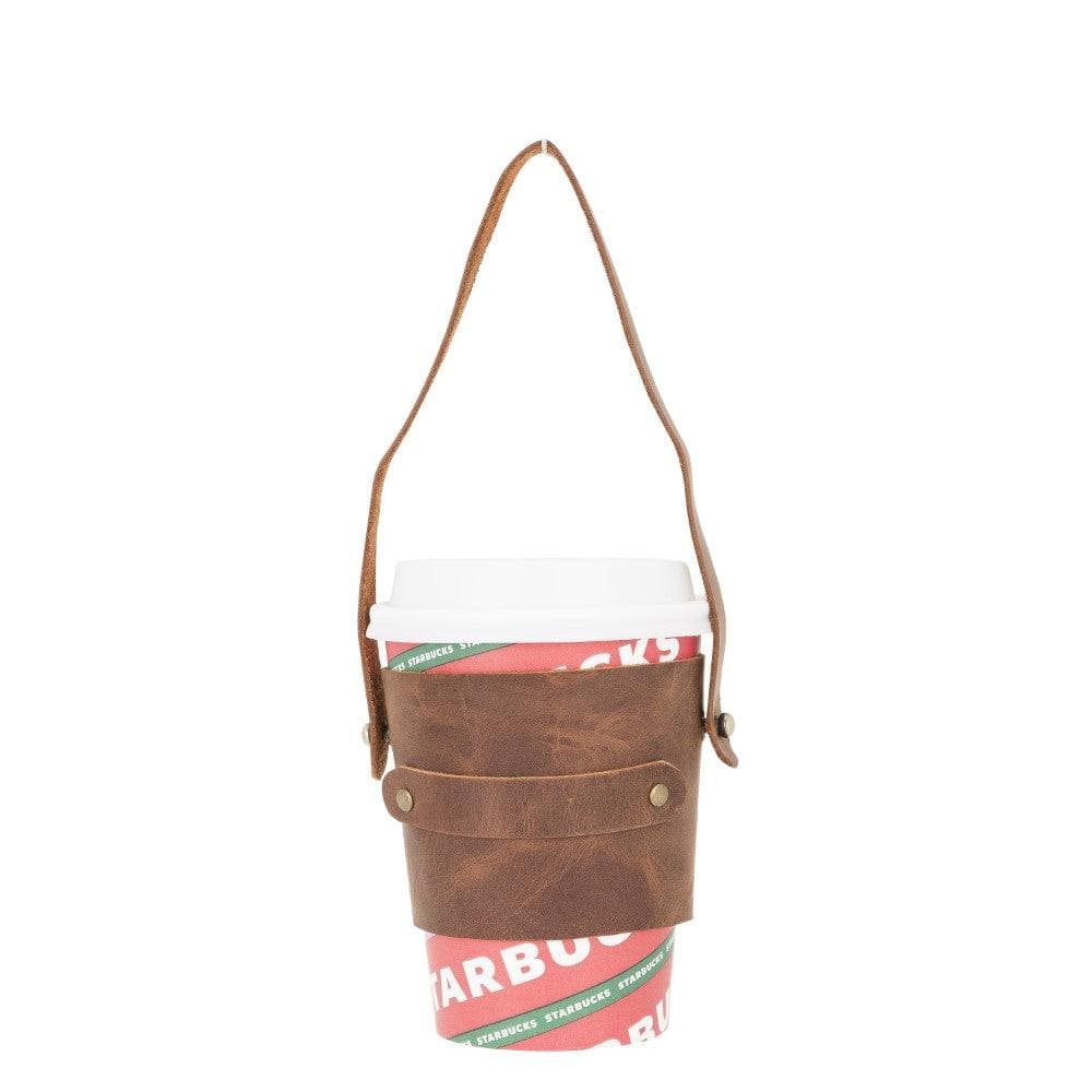 Genuine Leather Coffee Cup Case