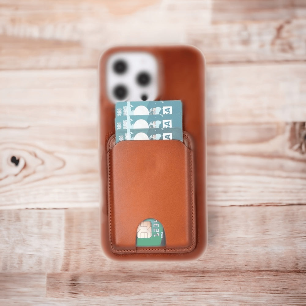 Porte-Cartes Magnétique MagFit en Cuir