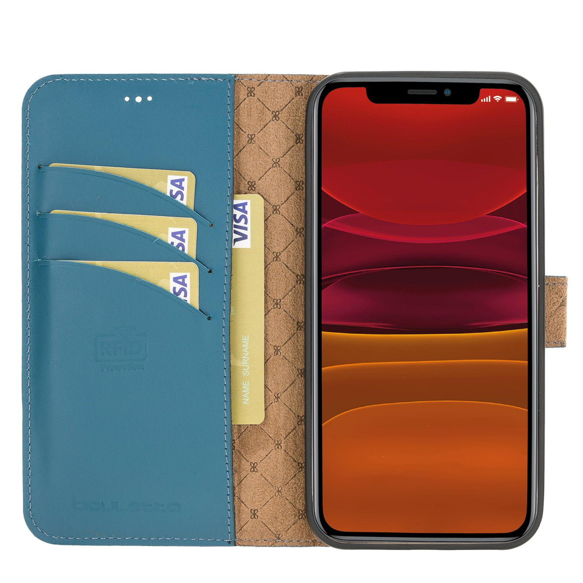 Monaco iPhone 12 Series Leather Wallet Case