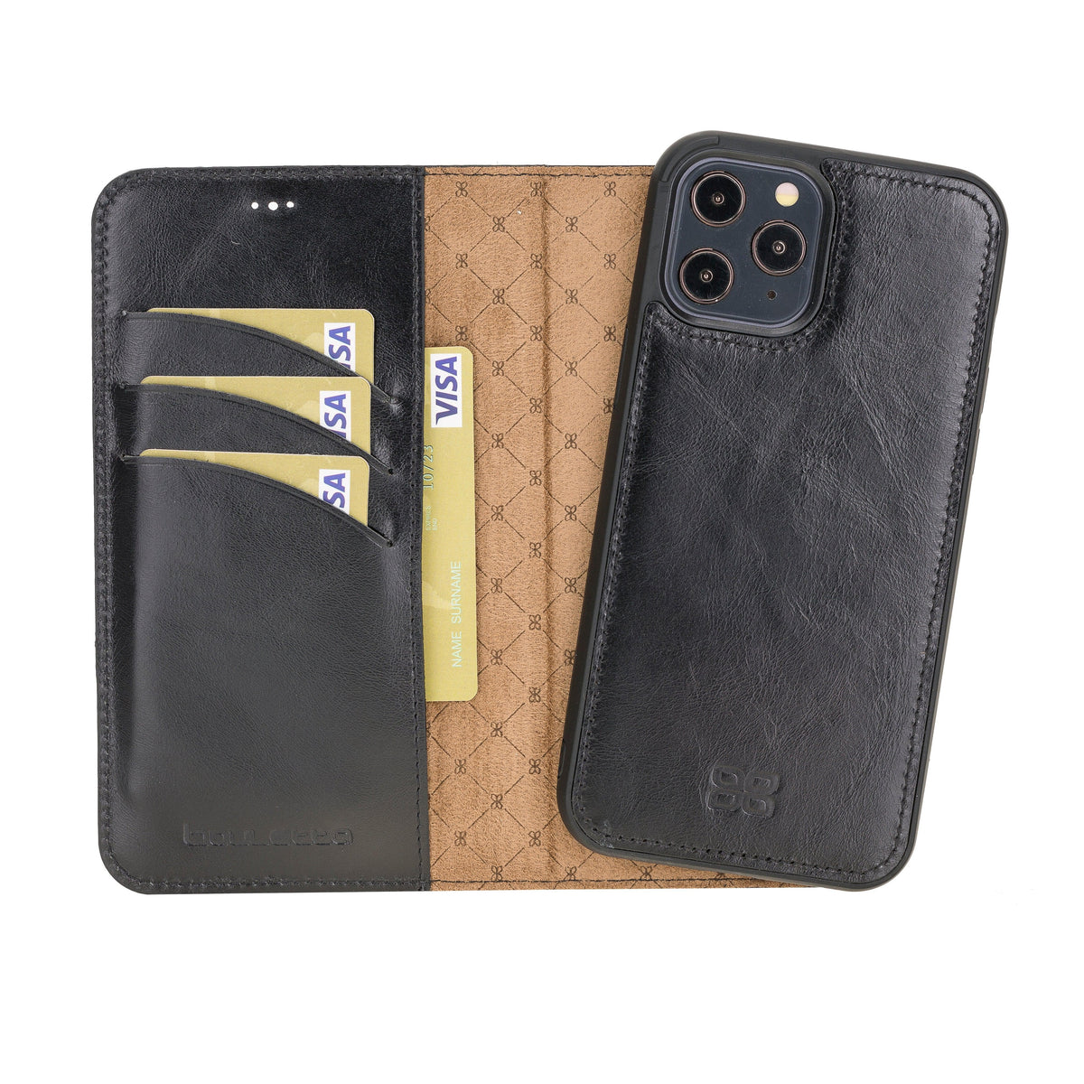 Monaco iPhone 12 Series Leather Wallet Case