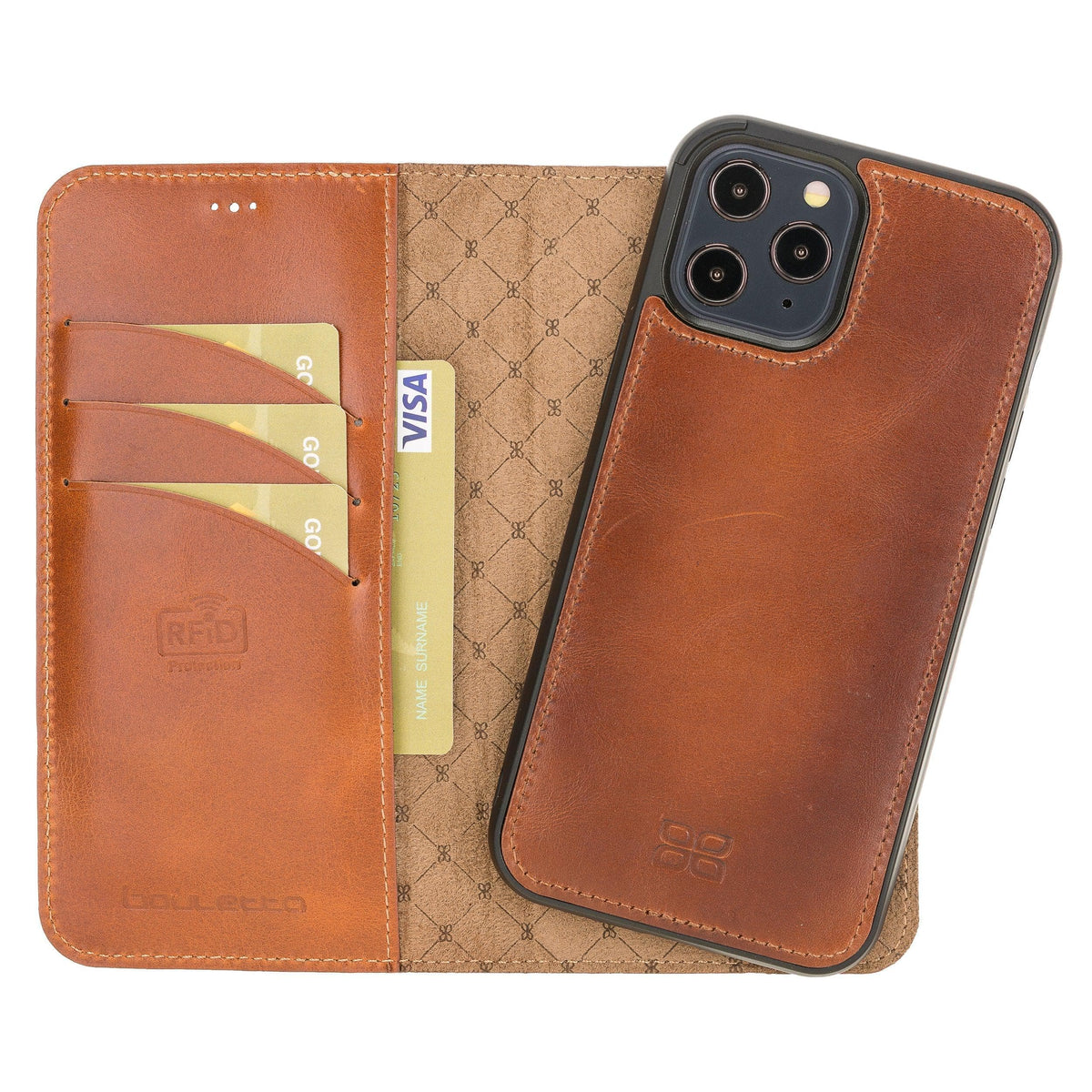 Monaco iPhone 12 Series Leather Wallet Case