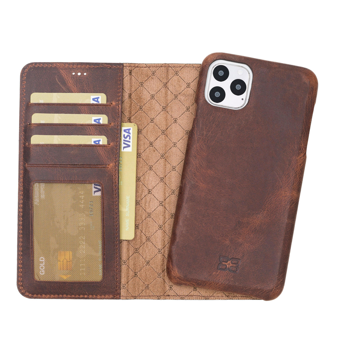 iPhone 11 Series Genuine Leather F360 Magic Detachable Wallet Case