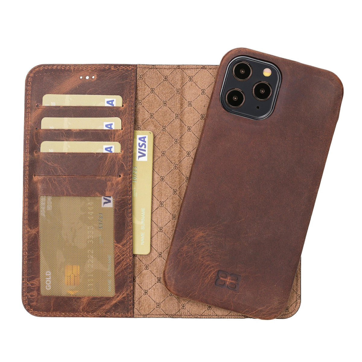 Tours iPhone 12 Series F360 Leather Wallet Case