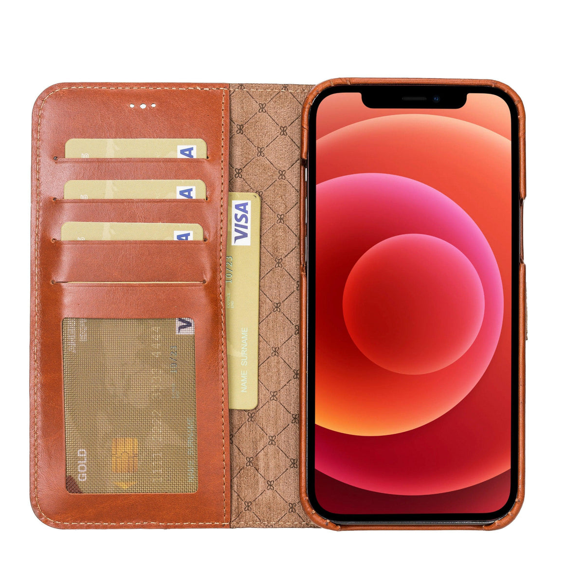 Tours iPhone 12 Series F360 Leather Wallet Case