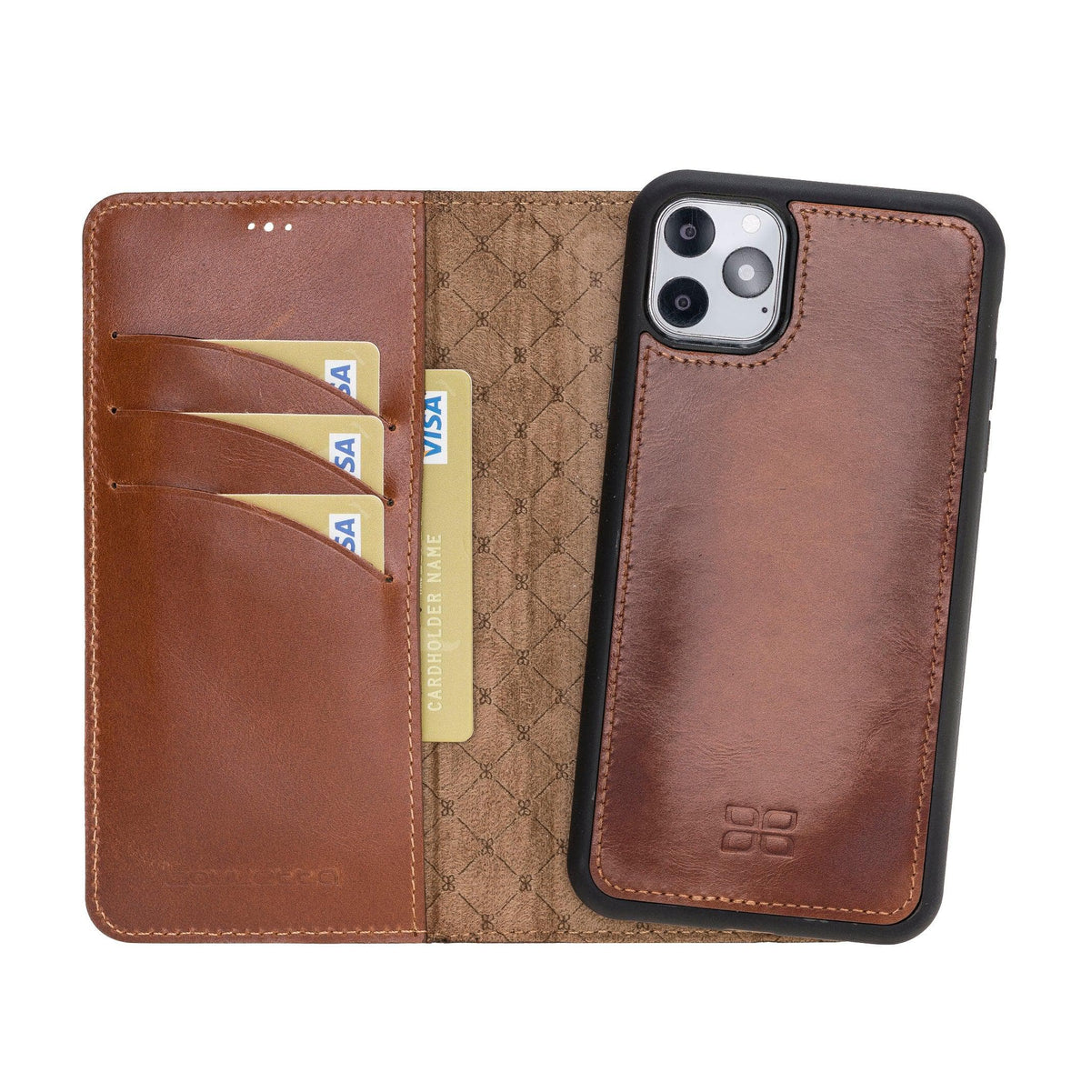 Monaco iPhone 11 Series Leather Wallet Case