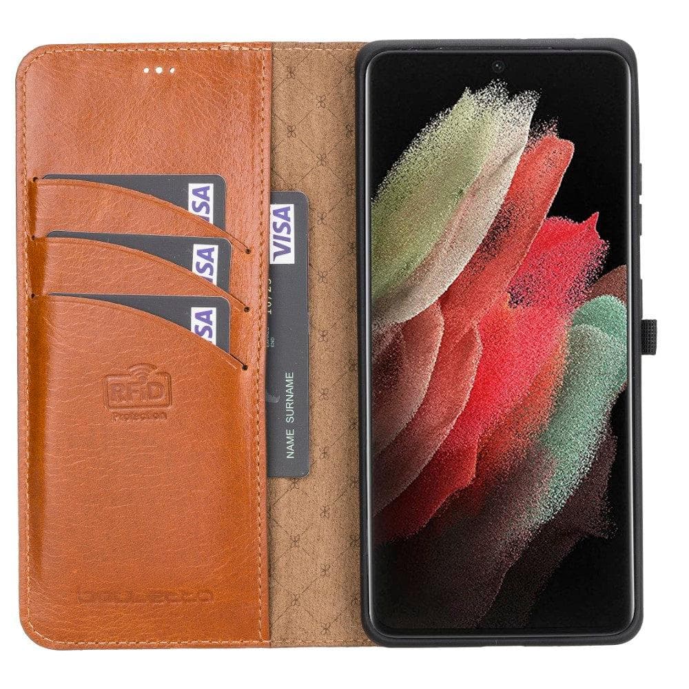 Monaco Samsung Galaxy S21 Series Leather Wallet Cases