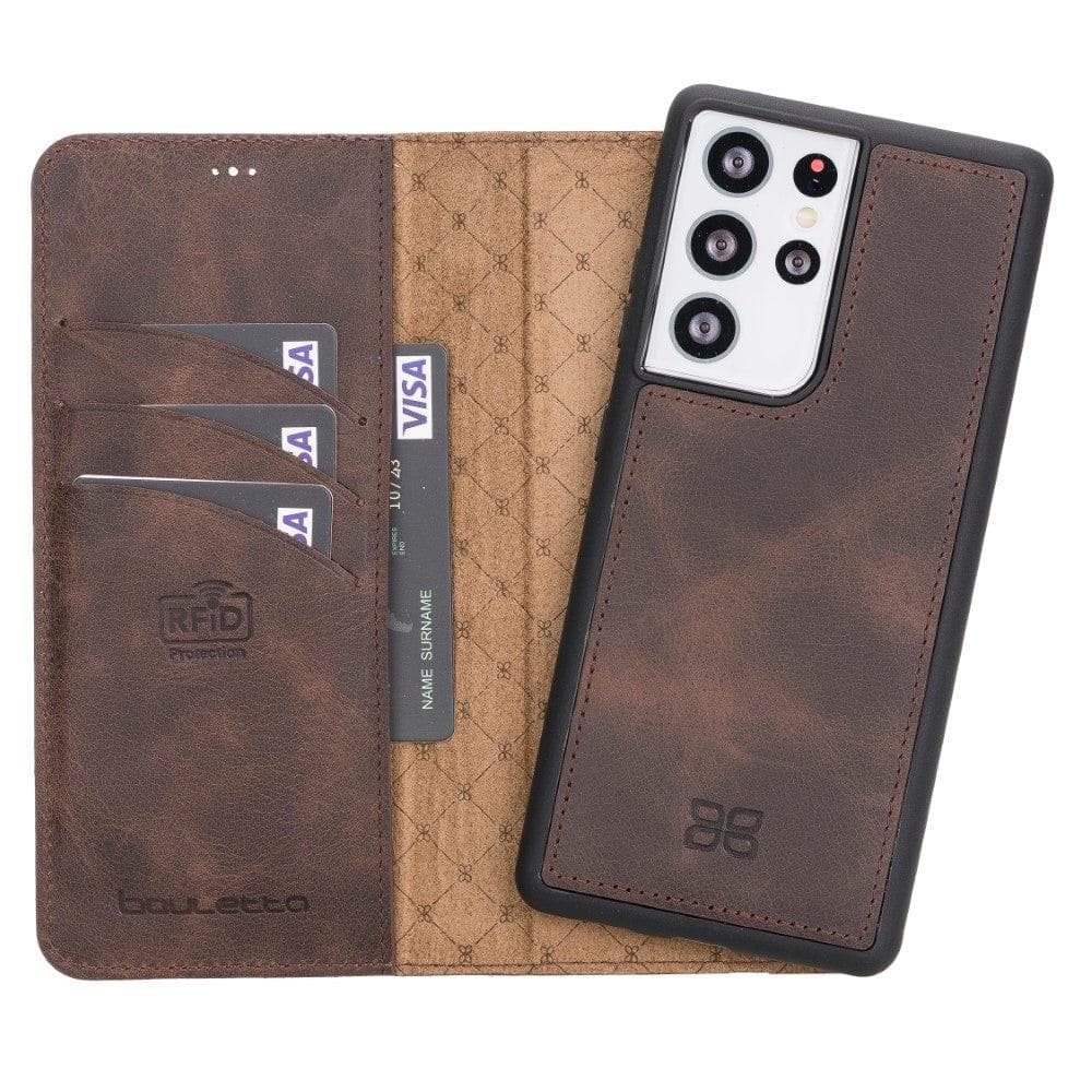 Monaco Samsung Galaxy S21 Series Leather Wallet Cases
