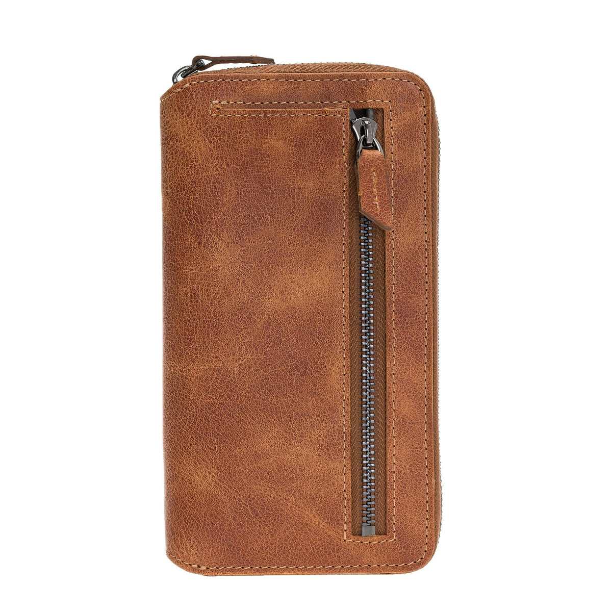 Genuine leather detachable pouch wallet case for iPhone 11 with RFID protection and magnetic phone holder – Bouletta