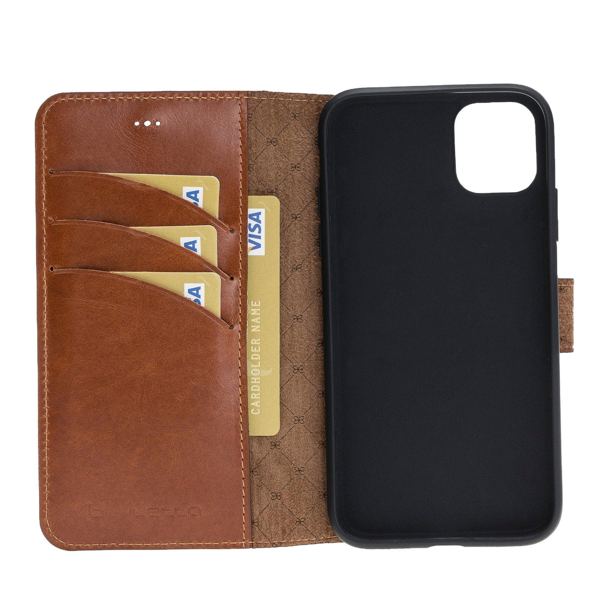 iPhone 11 Series Leather Folio Wallet Case with ID