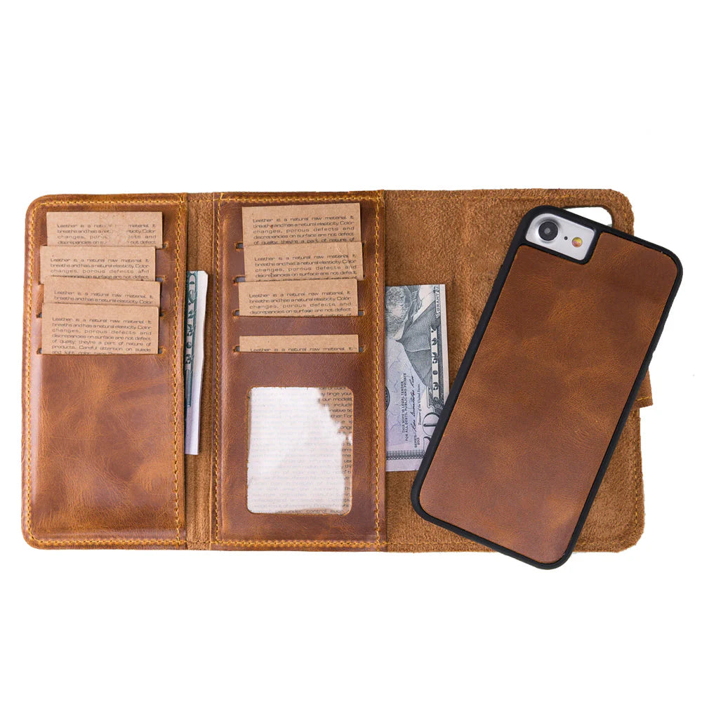 Santa iPhone SE / 8 / 7 Leather Wallet Case