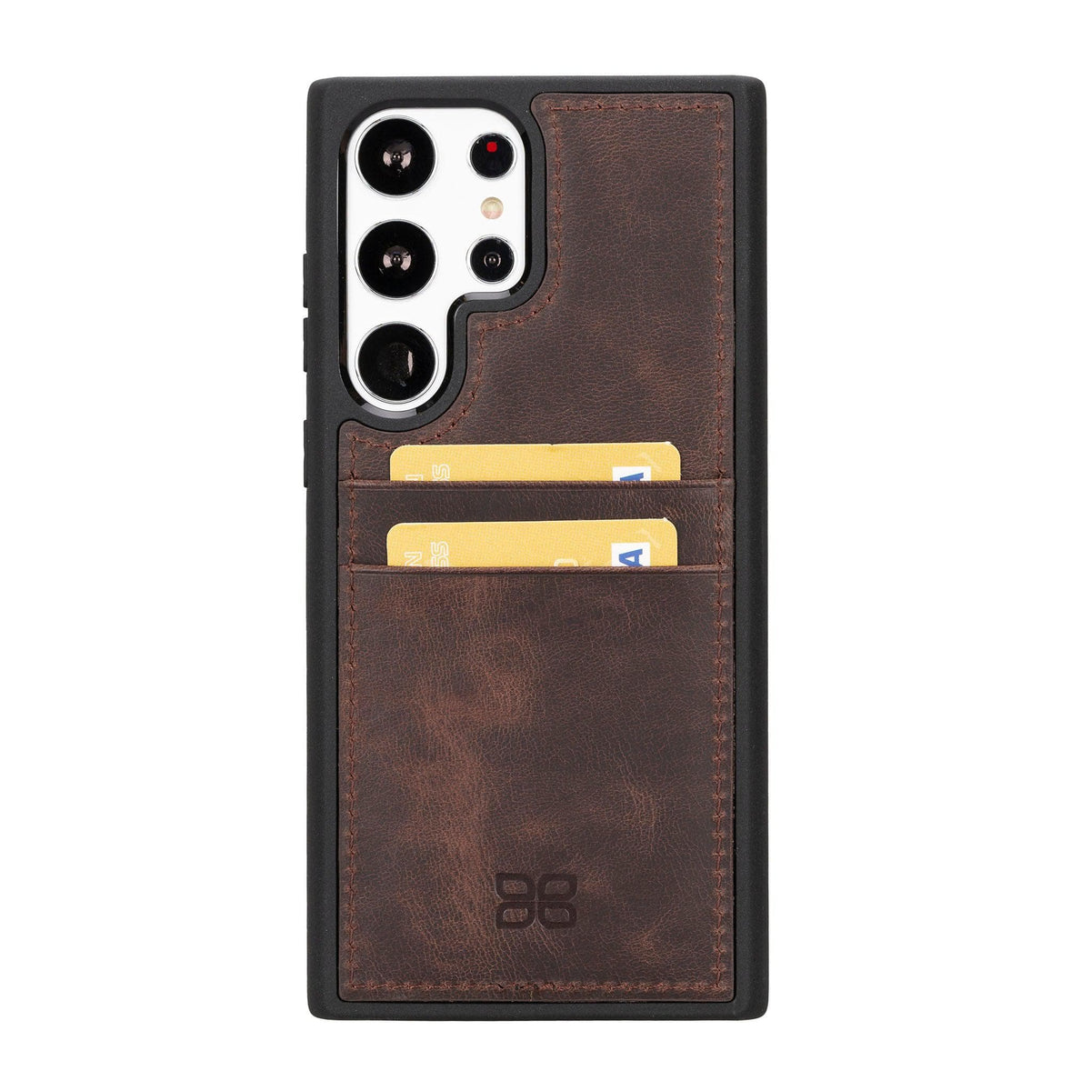Samsung Galaxy S23 Serie Leder-Backcover mit Kartenhalter