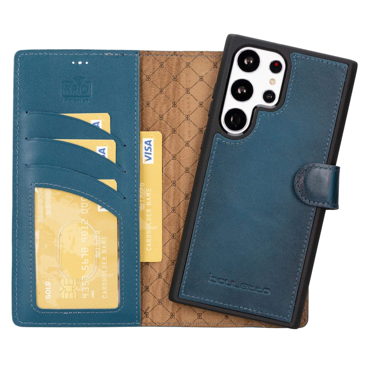 Monaco Samsung Galaxy S23 Serie Abnehmbare Leder-Hülle