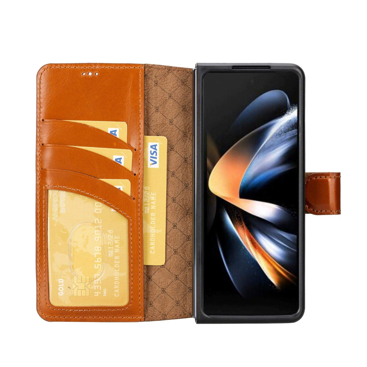 Louve Samsung Galaxy Z Fold 4 Leder-Wallet-Hülle