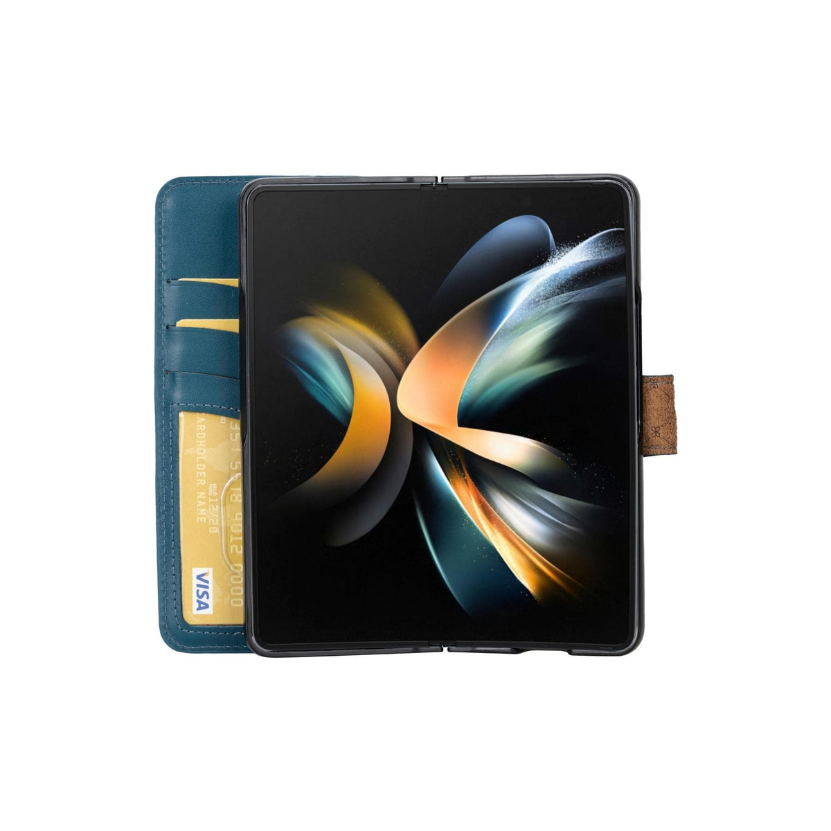 Louve Samsung Galaxy Z Fold 5 Leder-Wallet-Hülle
