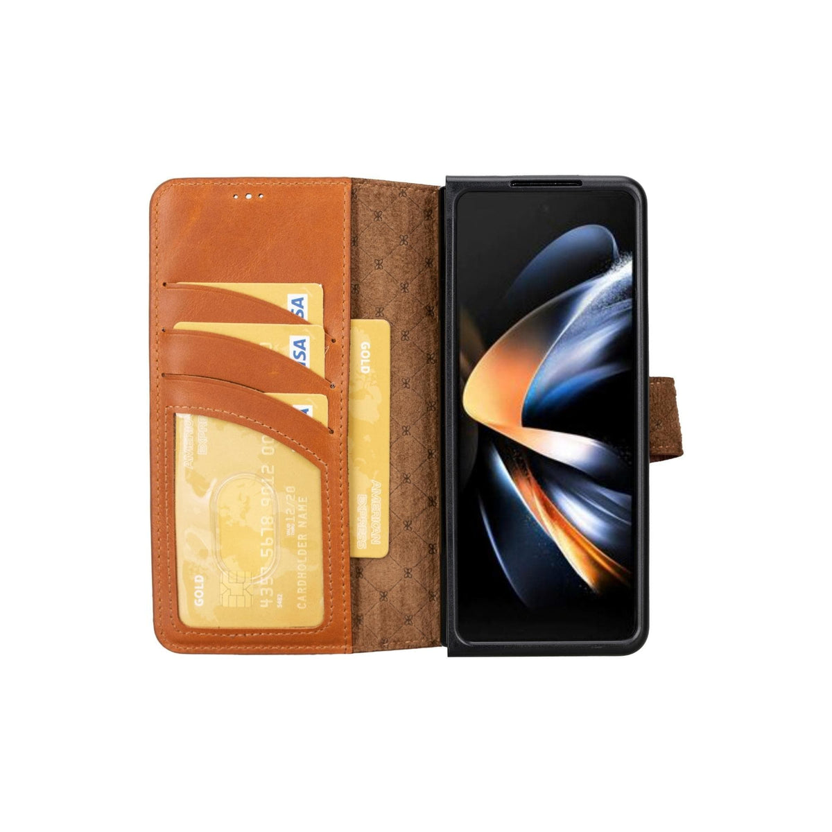 Louve Samsung Galaxy Z Fold 5 Leder-Wallet-Hülle