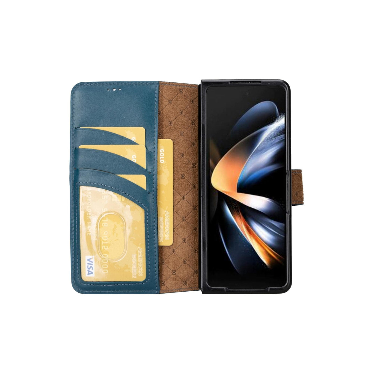Louve Samsung Galaxy Z Fold 5 Leder-Wallet-Hülle
