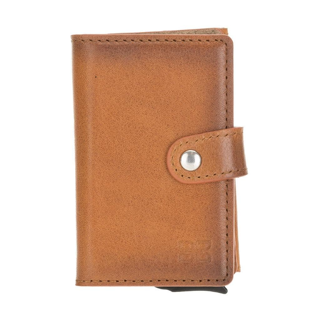 Terry Leather Coin Mechanical Card Holder