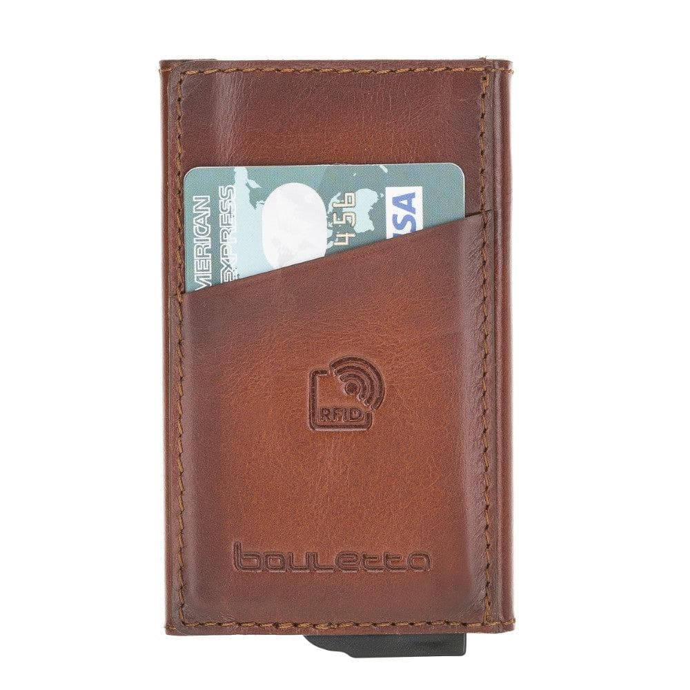 Torres Genuine Leather Mechanical Card Holder